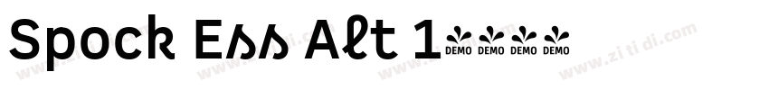 Spock Ess Alt 1字体转换